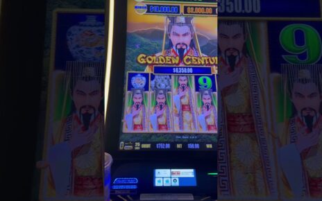 WOW!!! HUGE LINE HIT ON GOLDEN CENTURY!!! #slots  #dragonlink #jackpot #win #casino #foxwoods #fun