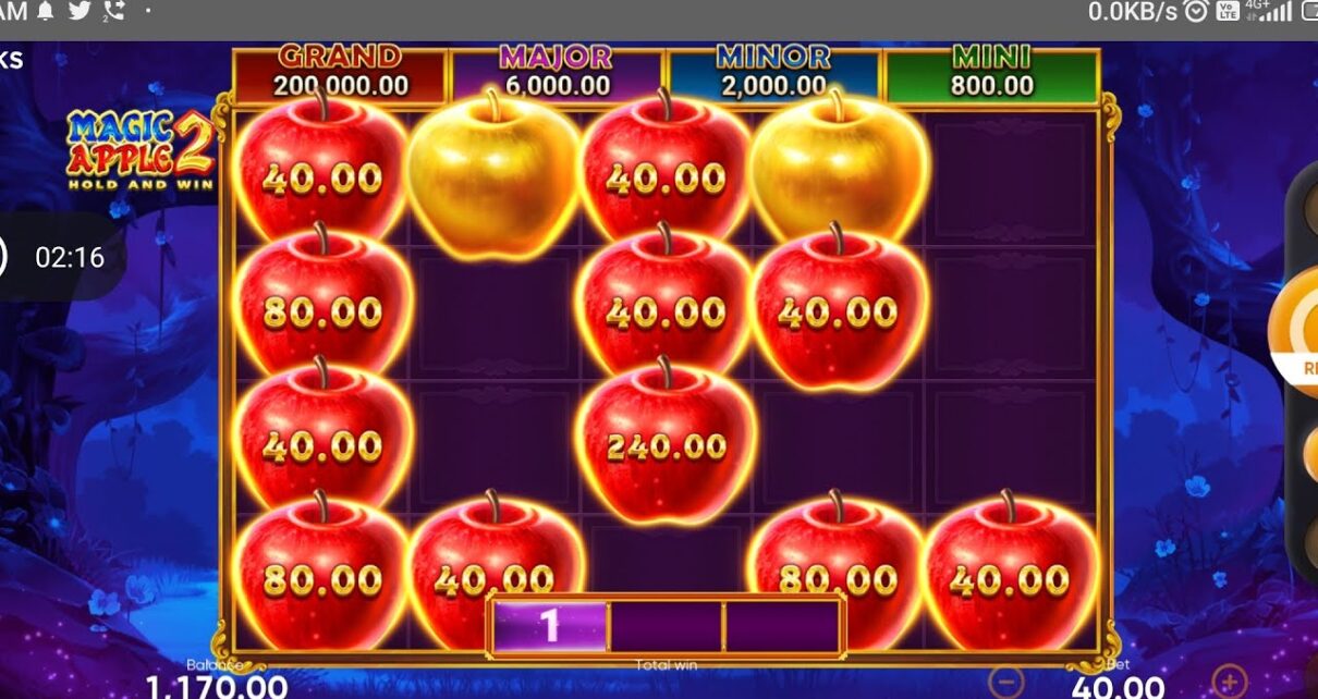 online casino jackpot winning in magic apple