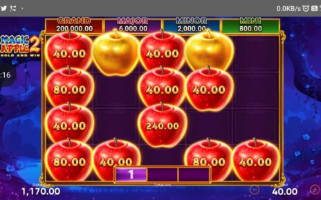 online casino jackpot winning in magic apple