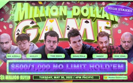 $1 MILLION BUYIN!! Tom Dwan, Doug Polk, Nik Airball - MILLION DOLLAR GAME - PART 2 [REPLAY]