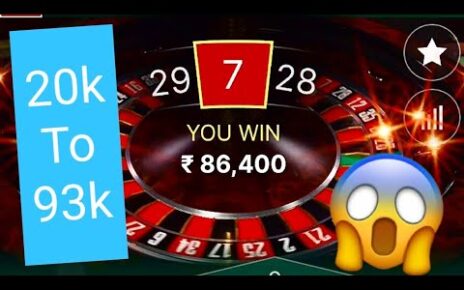 #rouletteking | #HowToPlayRoulette | Best Roulette Trick | Online Casino Games | 20k To 93k