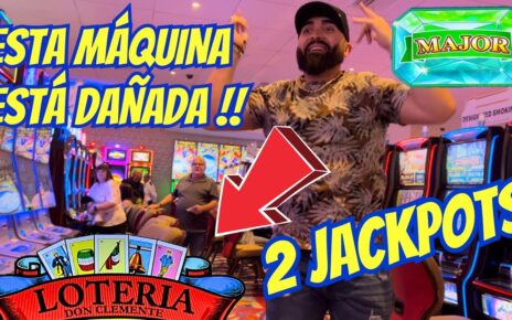 ? 2 JACKPOTS EN LA LOTERIA ! ESTA MAQUINA DEBE ESTAR DAÑADA NOS PAGÓ MUCHOS MAJOR JACKPOTS #casino