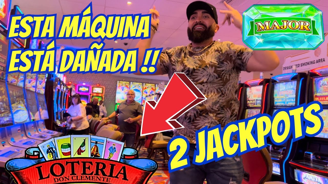 ? 2 JACKPOTS EN LA LOTERIA ! ESTA MAQUINA DEBE ESTAR DAÑADA NOS PAGÓ MUCHOS MAJOR JACKPOTS #casino