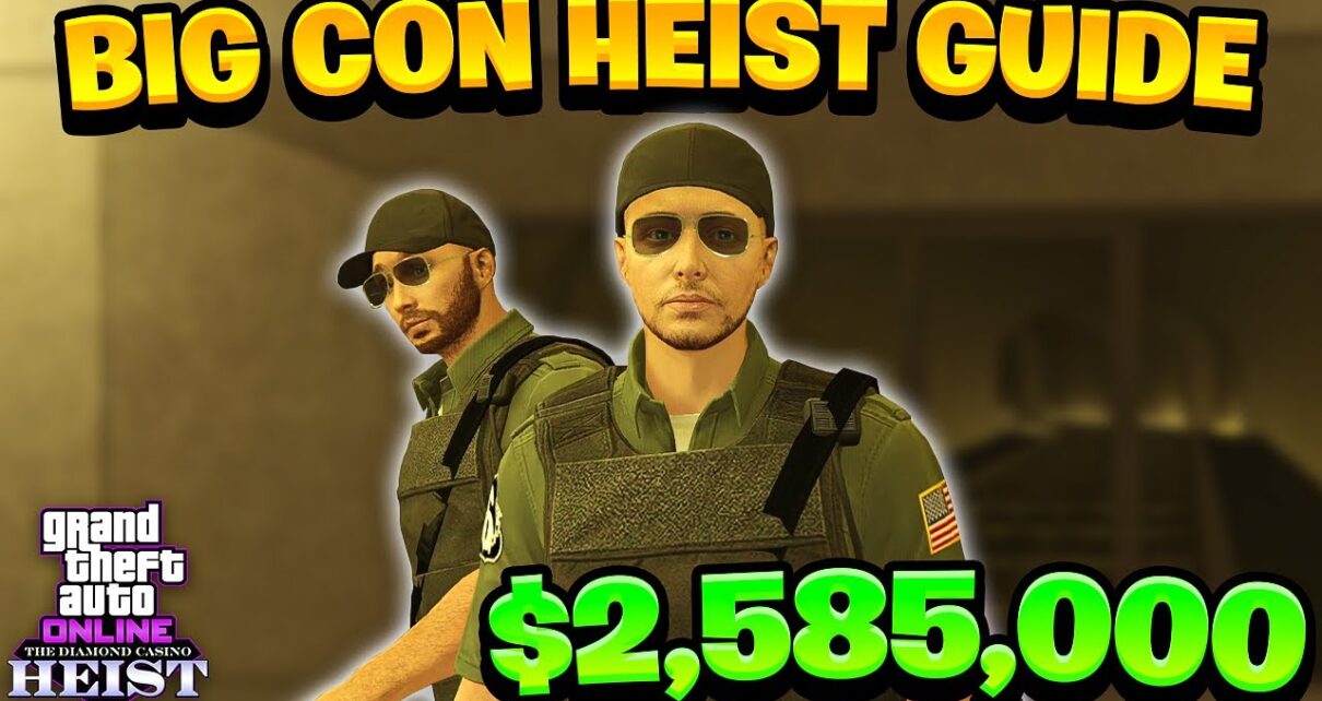 2 participant Casino Heist Big Con Step By Step Walkthrough (GTA Online Diamond Casino Heist 2023)