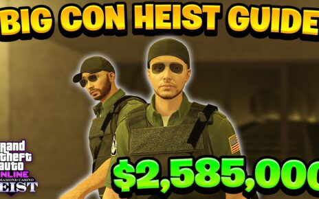 2 participant Casino Heist Big Con Step By Step Walkthrough (GTA Online Diamond Casino Heist 2023)