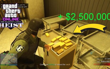 *2.5 1000000 IN 1 HEIST!* (FASTEST & EASIEST)| GTA Online Casino Heist Big Con, With Gold