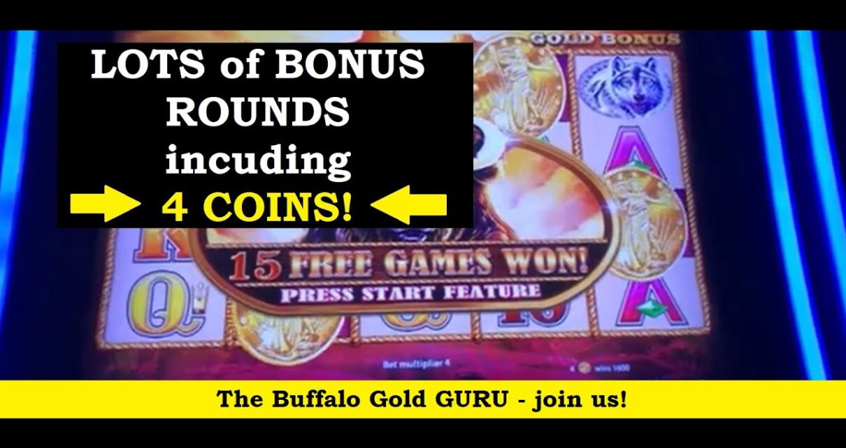 4 COINS & to a greater extent than Bonuses Winstar World Casino with Mom and Dad: the AWESOME Buffalo Gold Slot Machine!