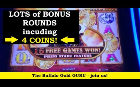 4 COINS & to a greater extent than Bonuses Winstar World Casino with Mom and Dad: the AWESOME Buffalo Gold Slot Machine!