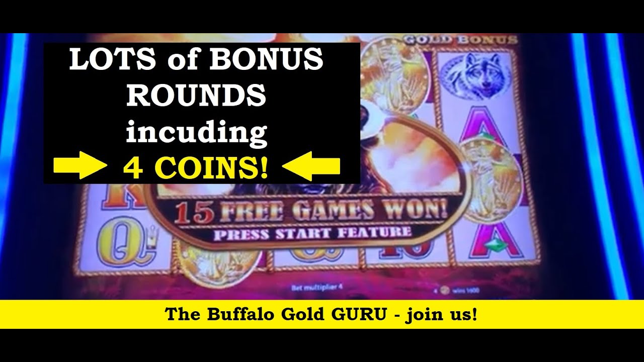 4 COINS & more Bonuses Winstar World Casino with Mom and Dad: the AWESOME Buffalo Gold Slot Machine!