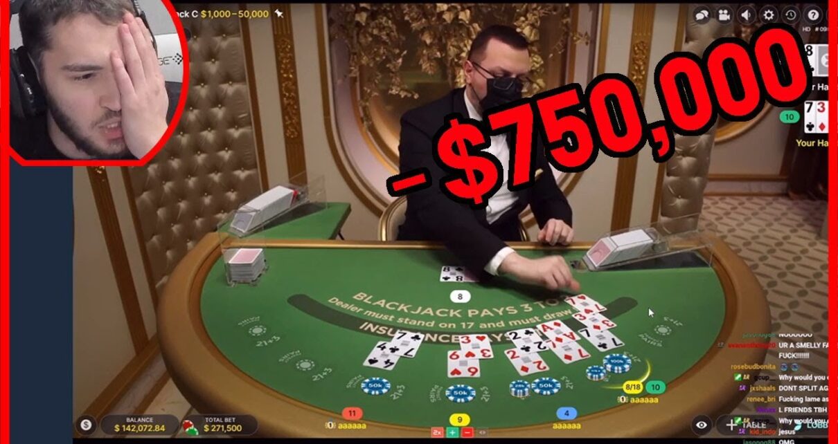 AdinRoss Loses 0,000 | High Stakes BlackJack
