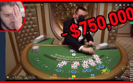 AdinRoss Loses 0,000 | High Stakes BlackJack