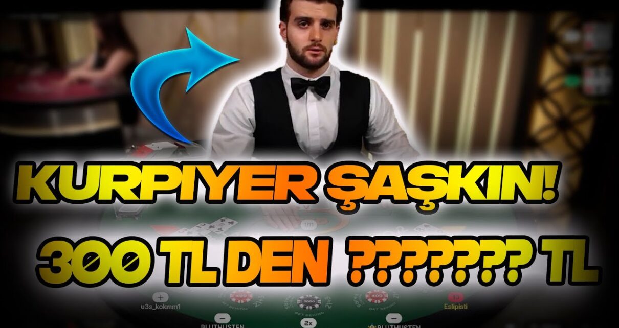 BLACKJACK | 300 ₺ DEN VURGUN! | KASAYI KATLADIK #casino #blackjack #slot #eslipisti