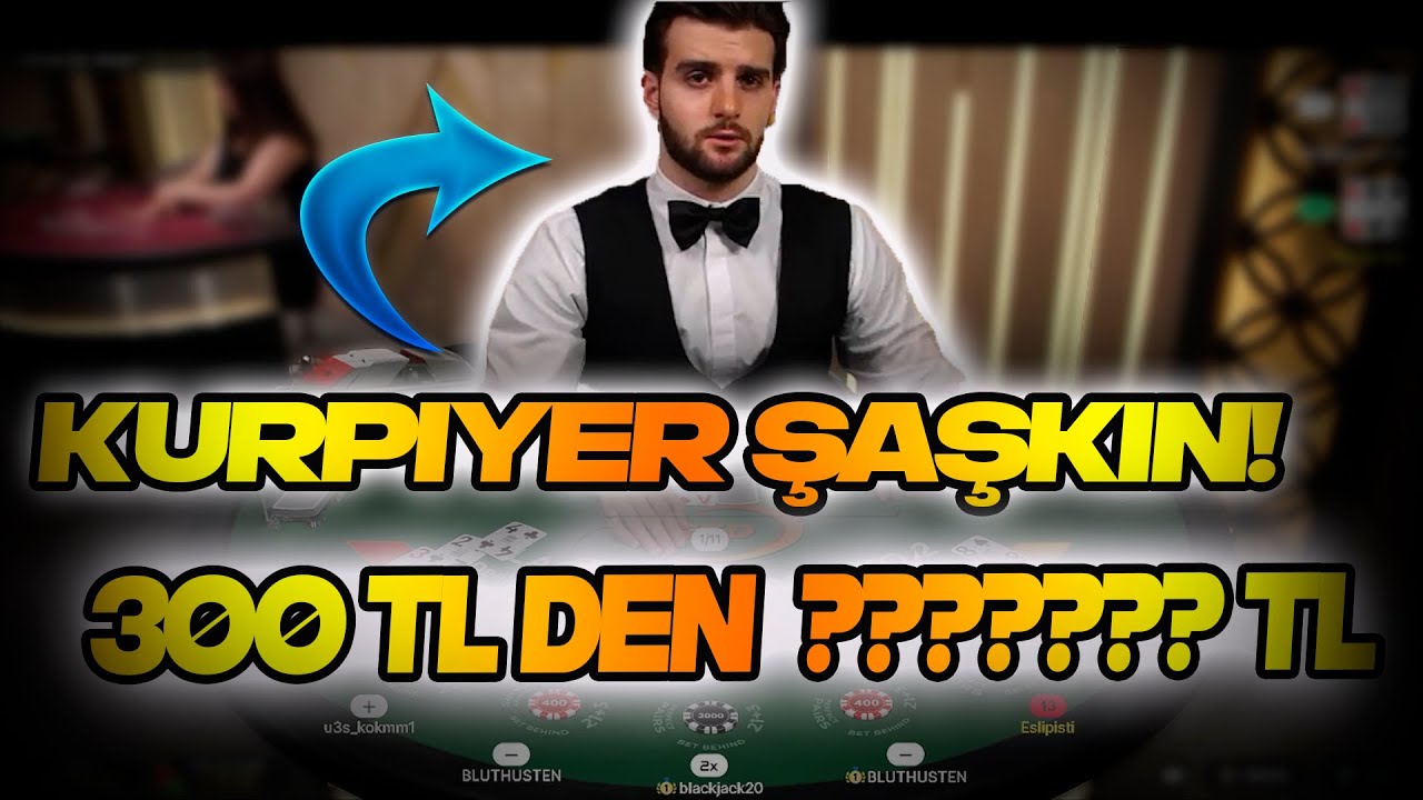 BLACKJACK | 300 ₺ DEN VURGUN! | KASAYI KATLADIK #casino #blackjack #slot #eslipisti