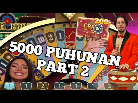 CRAZY TIME 5000 PUHUNAN PART 2 / #EVOLUTION #GAMING #LIVE #CASINO #ONLINE