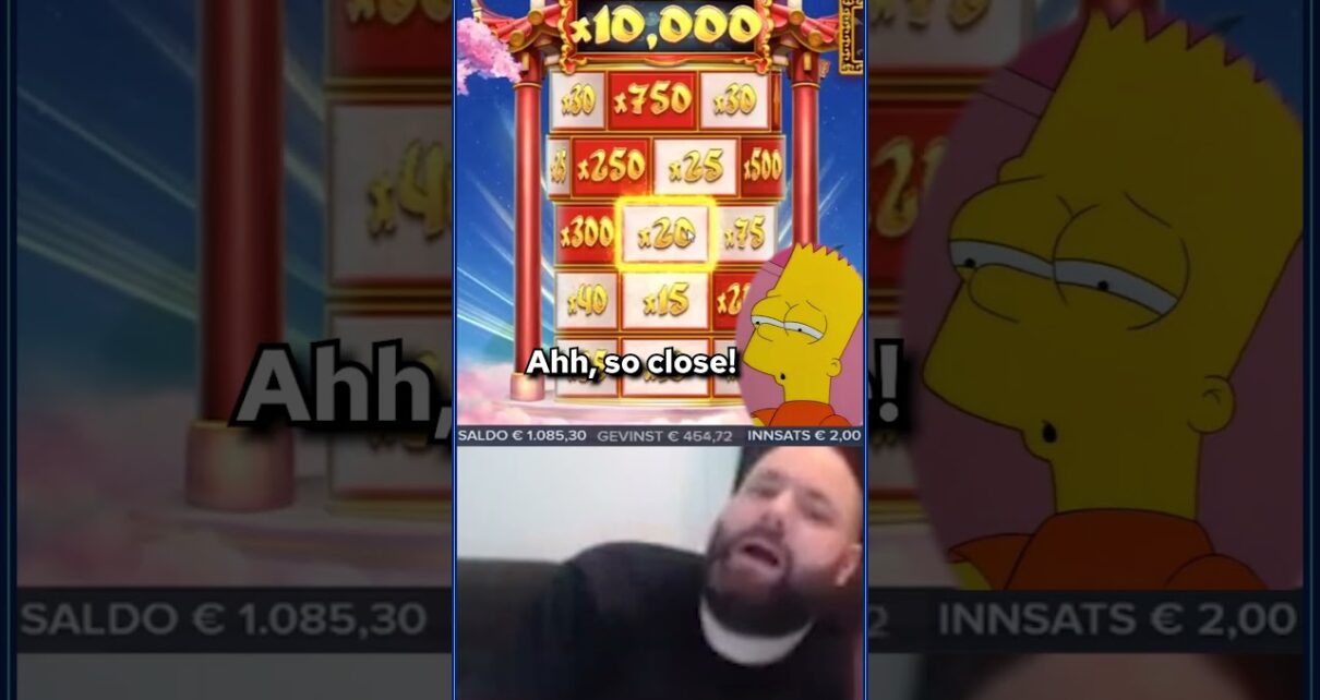 Can he make it up to 10,000x on this Slot?