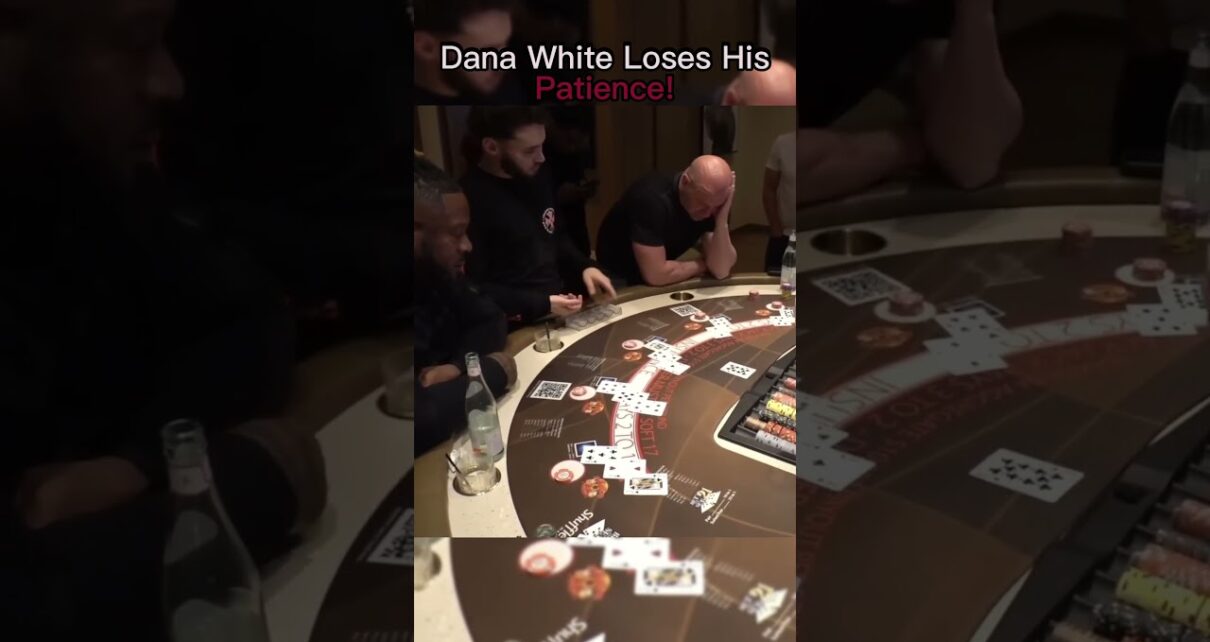 Dana White Loses His Patience With Adin Ross On Blackjack! Dana White Loses His Patience With Adin Ross On Blackjack!