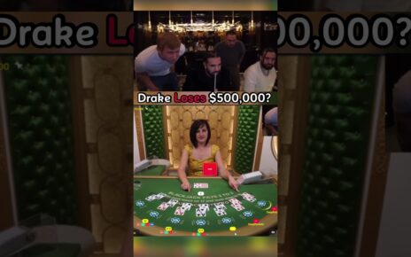 Drake Has His Biggest Lost Playing Blackjack! #drake #blackjack #gambling #casino #bigwin #mawin