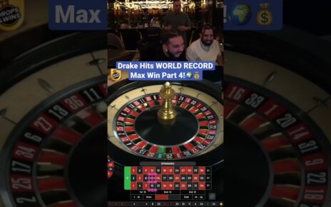 Drake Hits WORLD tape Max Win On Roulette portion 4! #drake #roulette #worldrecord #maxwin #casino