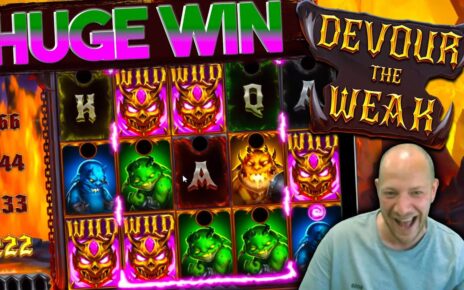 EPIC Win On Devour The Weak Online Slot! Visit Fruityslots.com For Your Best Online Casino Offers!