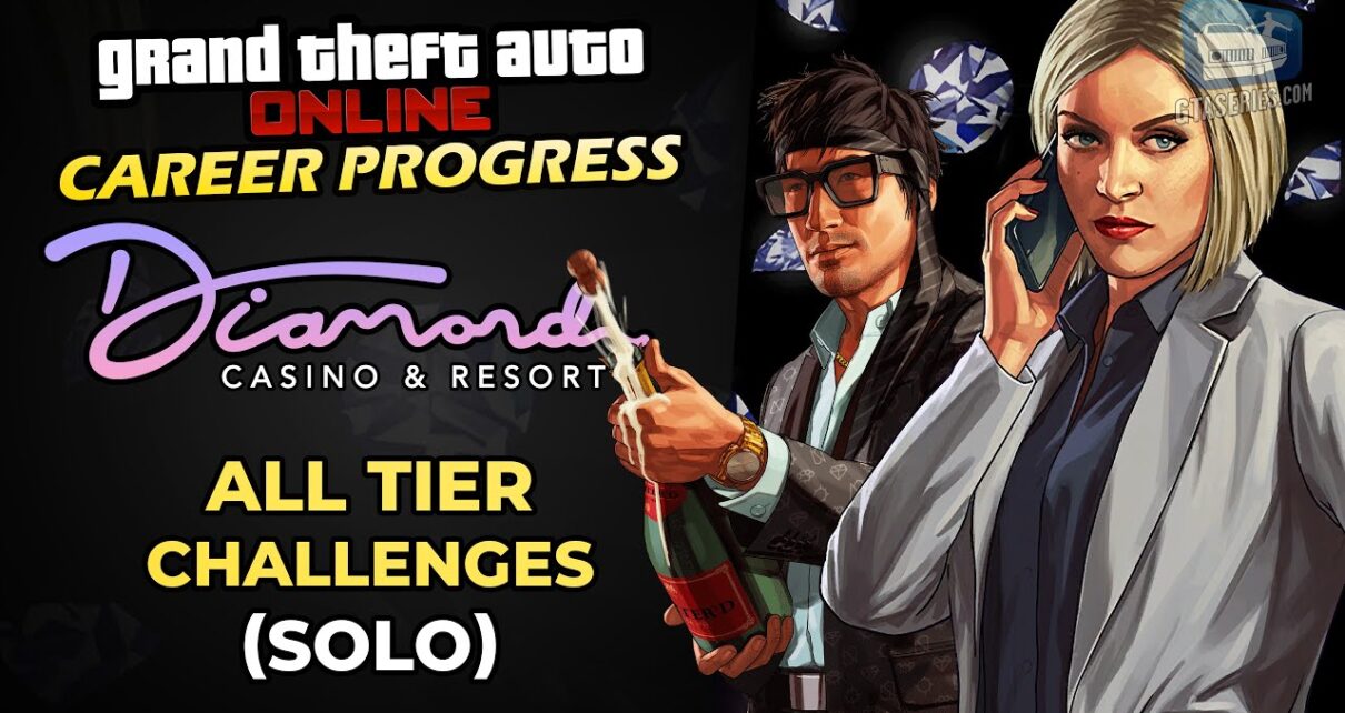 GTA Online Career Progress - Casino Story Missions [All Tier Challenges - Solo]