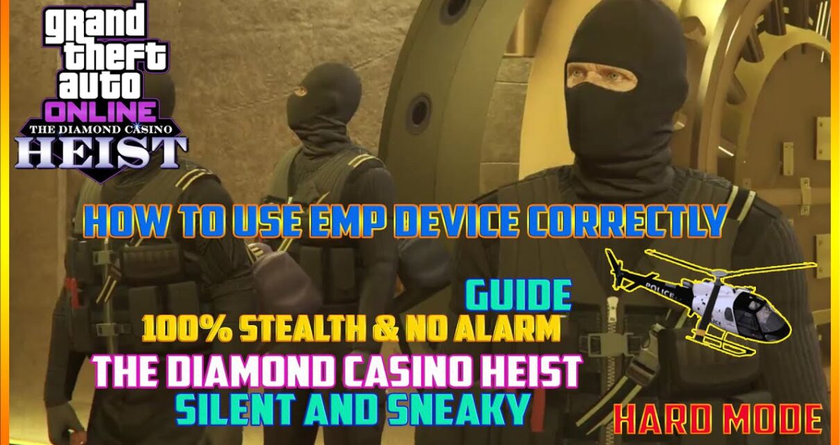 GTA Online Casino Heist Silent & Sneaky Elite Challenge EMP Method 5% Yohan Blair 100% Stealth Guide