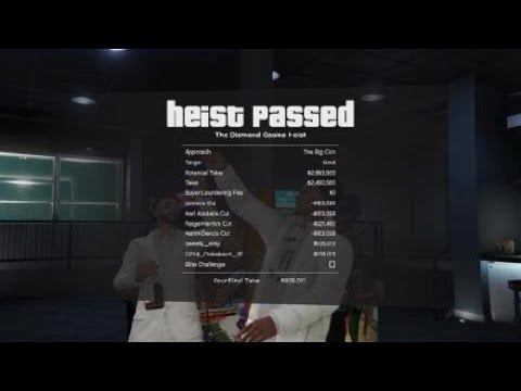 Gta online casino heist take $2,460,560 [the big con]
