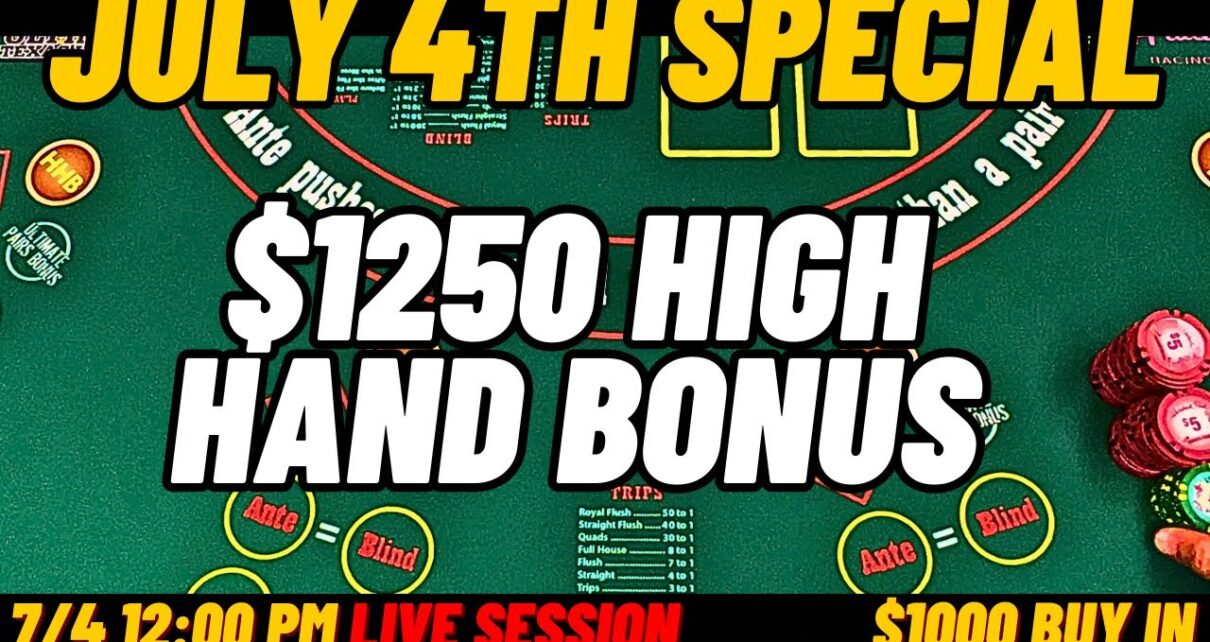 Huge High Hand Bonus Casino Promotion! 50 Every 15 Minutes