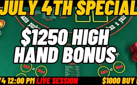 Huge High Hand Bonus Casino Promotion! 50 Every 15 Minutes