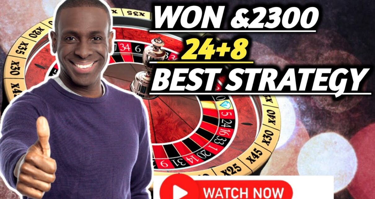 I WON 00 !! 24+8 BEST ROULETTE STRATEGY