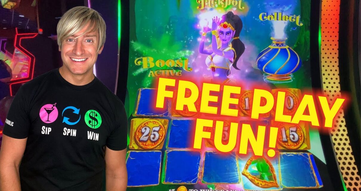 I place My Free Play Into 2 New Games at Coushatta Casino