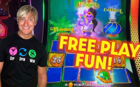 I place My Free Play Into 2 New Games at Coushatta Casino