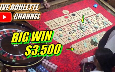 ?LIVE ROULETTE |? BIG WIN ?3.500 In Casino Las Vegas ? Thursday Session  Exclusive ✅ 2023-06-29