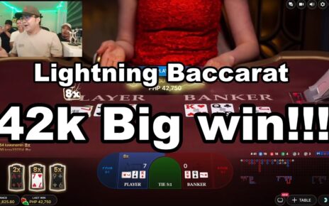 Lightning Baccarat – 40k BIG WIN! #lightningbaccat #baccarat  #gcashgiveway #bigwin #onlinecasino