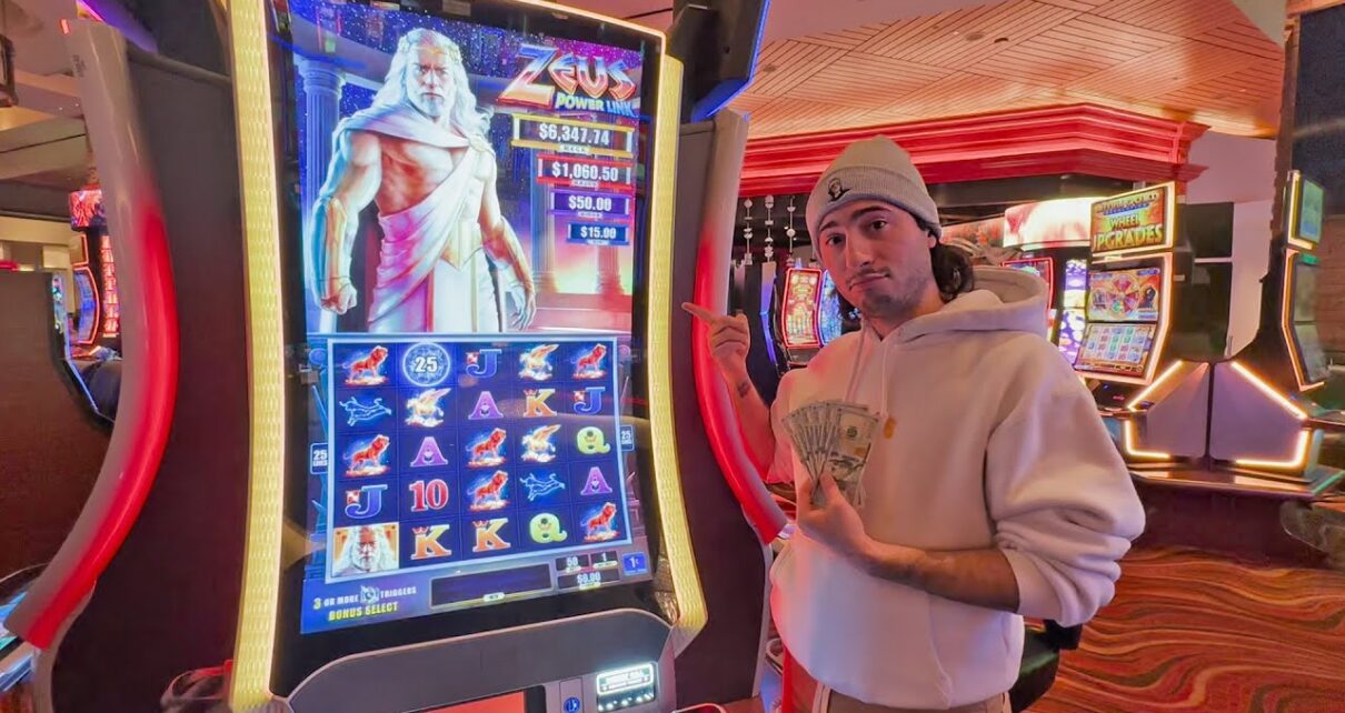 My BIG WIN On This Zeus powerfulness Link Slot Machine! ??