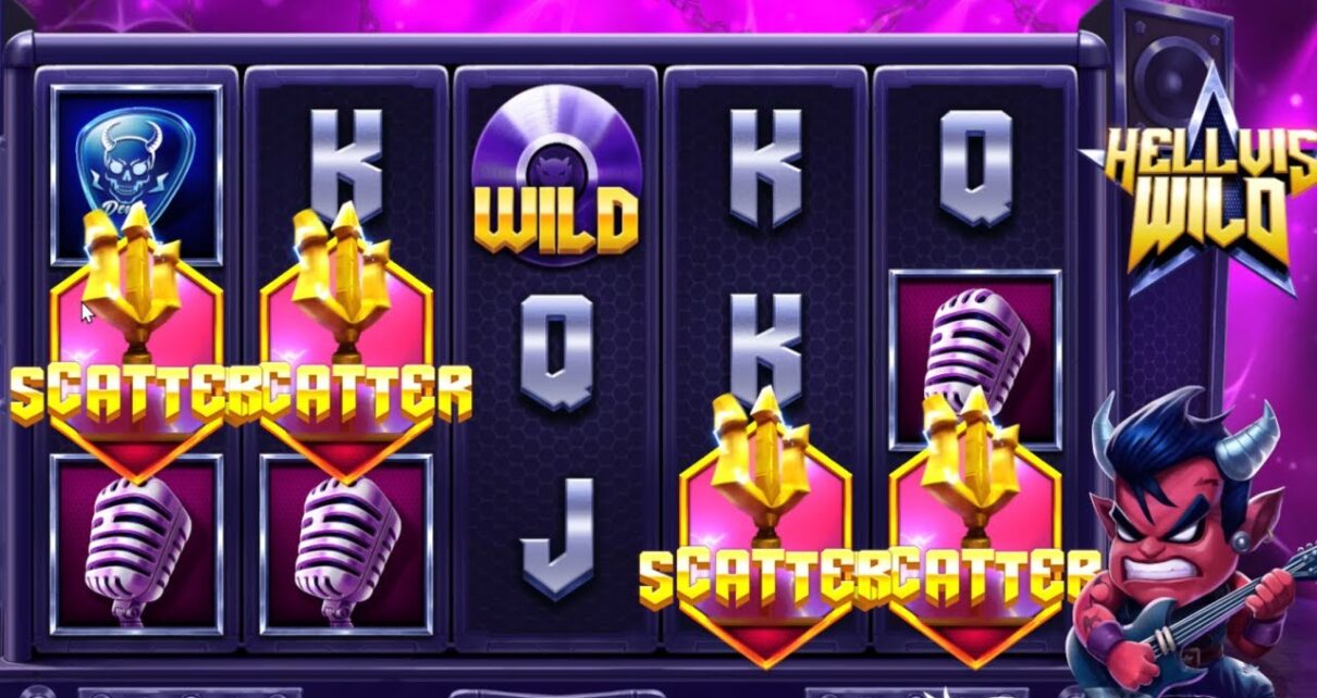 PRAGMATIC PLAY HELLVIS WILD FIRST LOOK – 4 SCATTERS – BONUS BUY ONLINE CASINO ONLINE SLOT