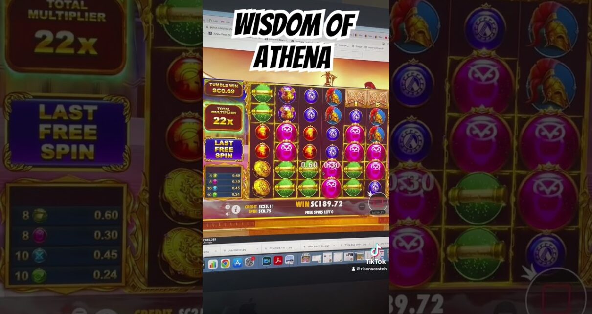 Pulsz online casino Wisdom of Athena Bonus big win alt=