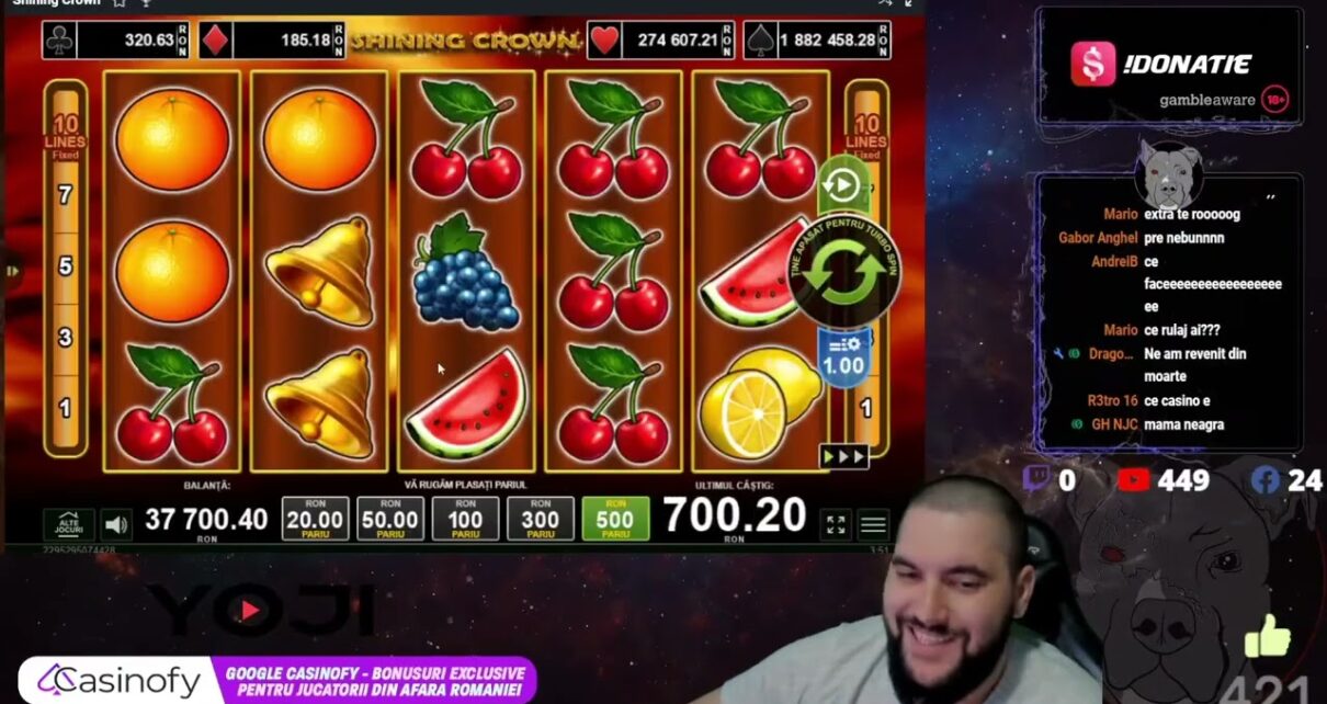 ? SHINING CROWN PE MIZA MAXIMA 500 DE LEI MANA PLUS JACKPOT CARDS ?