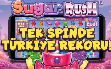 SLOT OYUNLARI ? SUGAR RUSH ? TEK SPINDE TÜRKİYE REKORU !!! #casino #slot #slotoyunları