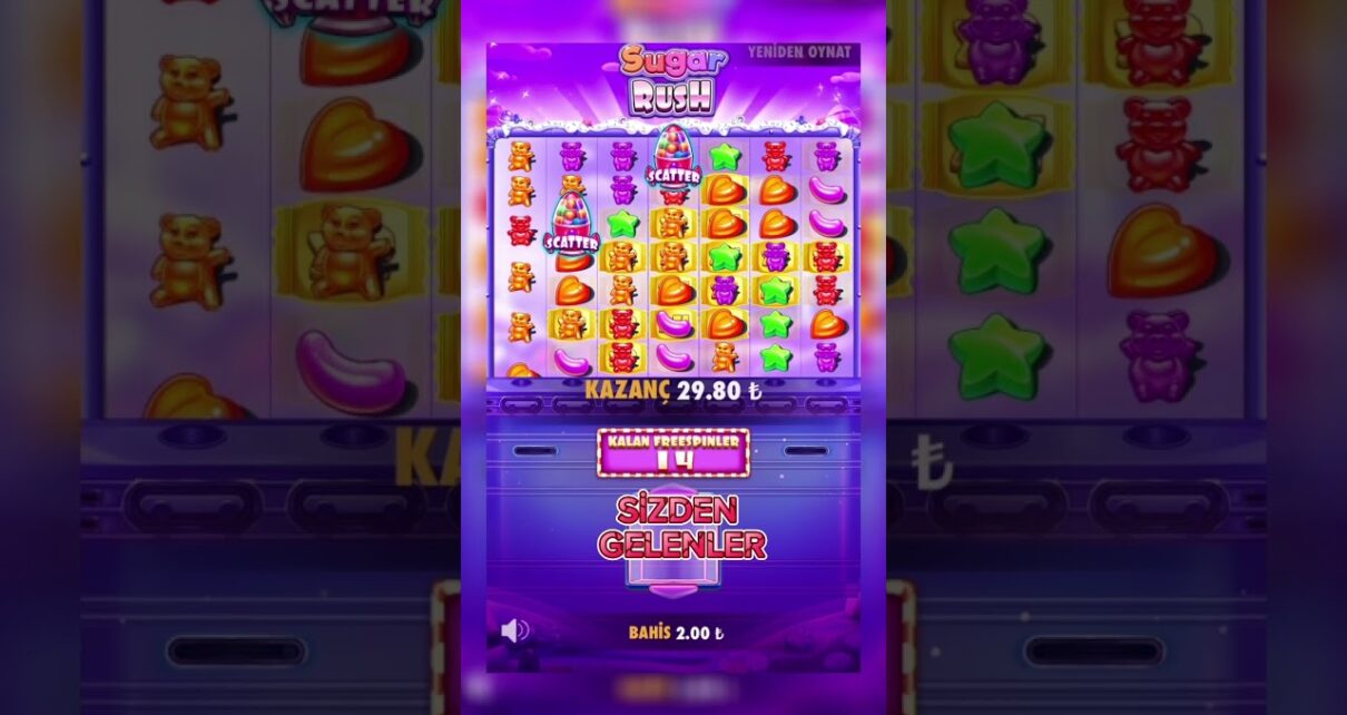 SLOT (SUGAR RUSH) SİZDEN GELENLER MAXWİN #game #slot #casino #jackpot #gameplay #gaming #slotonline