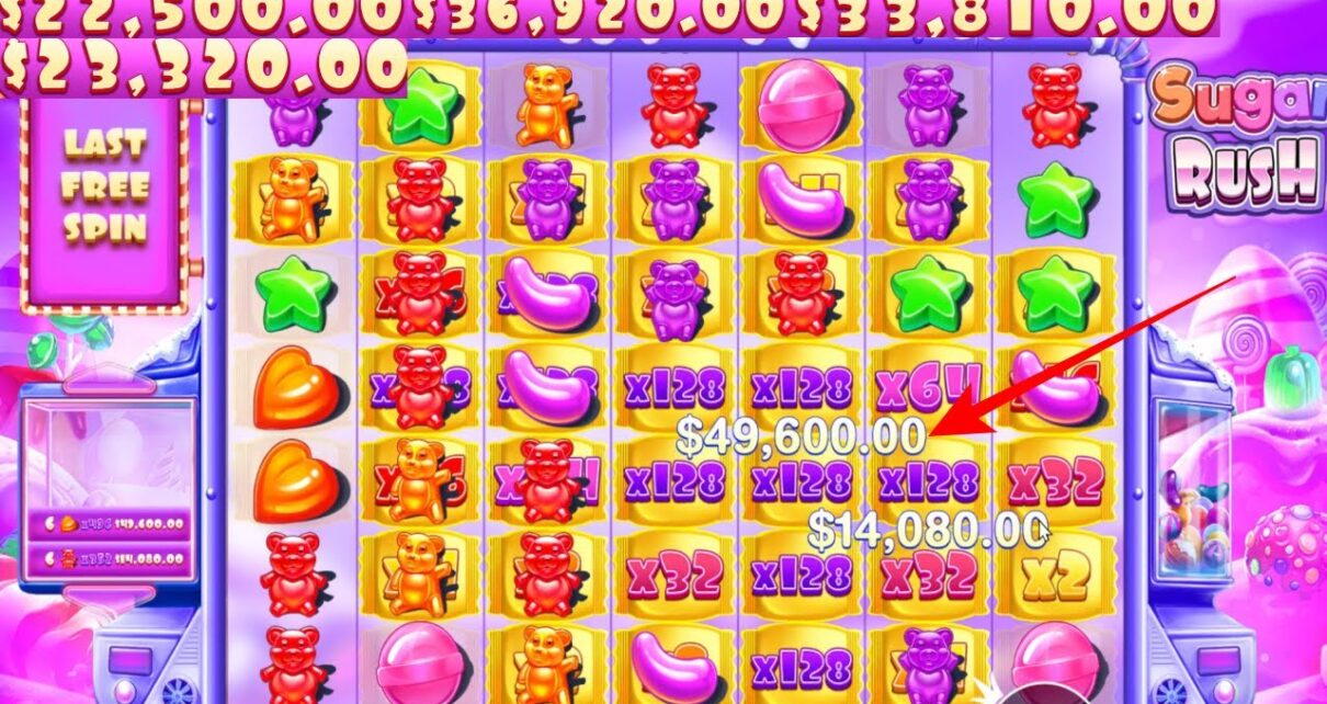 SUGAR RUSH HUGE WIN 496X MULTIPLER – BONUS BUY ONLINE CASINO ONLINE SLOT