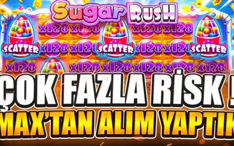 SUGAR RUSH MAX | 100.000 TL ALIM YAPTIK BÜYÜK RİSK NE KADAR ÖDEDİ ? | Big Win