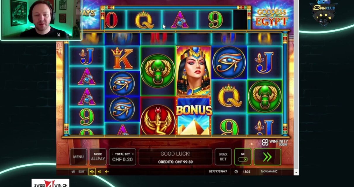 Spin Club – Swiss4Win – Online Casino Streamer – Goddess of Egypt