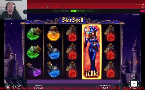 Star Spell 100 games at $.50 per spin on Chumba Casino Online!!!