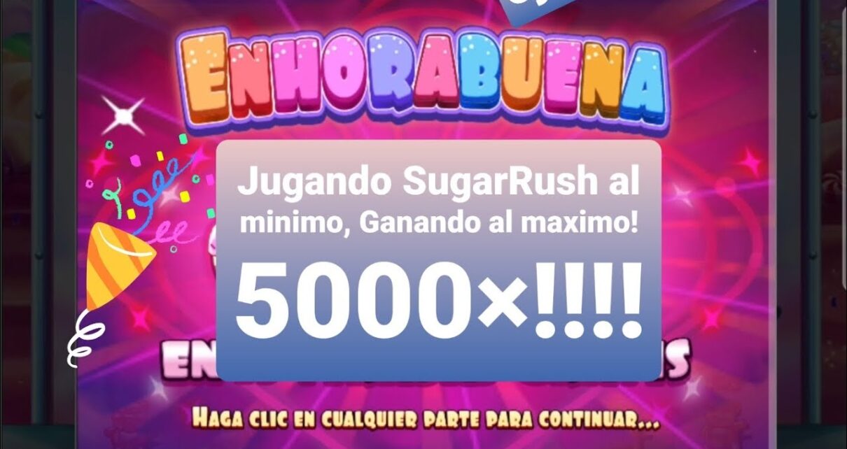 Sugar Rush Max Win 5000x!! In Mexican Online Casino!! // Ganando Al Maximo!! 5000x(repeticion)!!