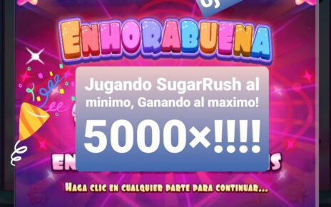 Sugar Rush Max Win 5000x!! In Mexican Online Casino!! // Ganando Al Maximo!! 5000x(repeticion)!!