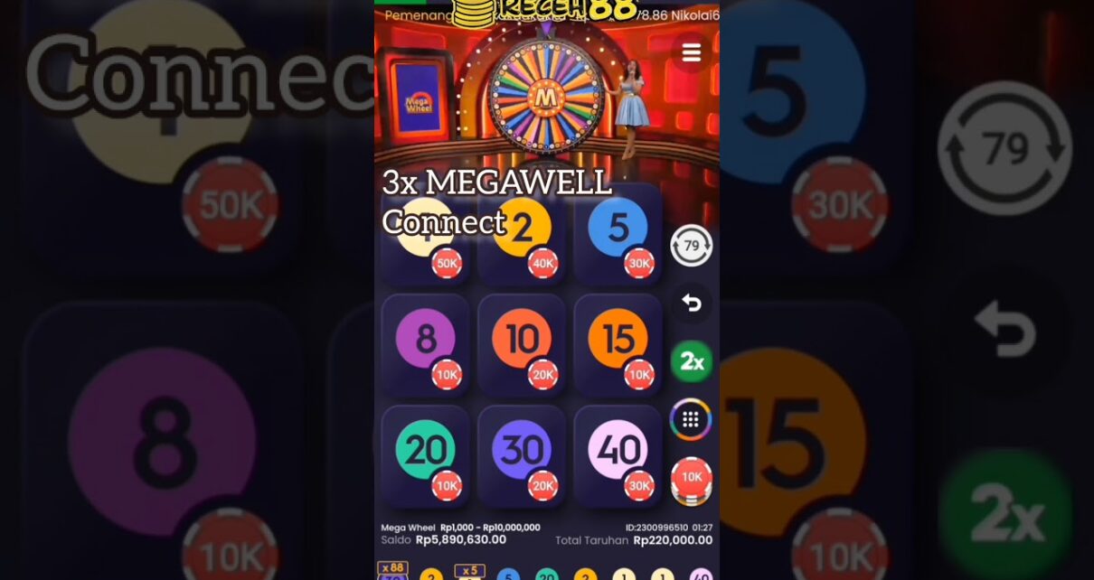 X88 KONEK MEGA WHEEL!!! MEGA WHEEL JACKPOT X500 || LIVE CASINO || CASINOS INDONESIA