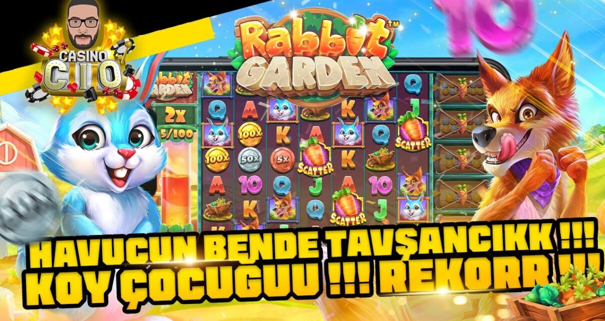 YENİ SLOT OYUNLARI ?RABBIT GARDEN ?? HAVUCUN BENDE TAVŞANCIK??100.000 TL?#slot #slotoyunları #casino