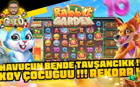 YENİ SLOT OYUNLARI ?RABBIT GARDEN ?? HAVUCUN BENDE TAVŞANCIK??100.000 TL?#slot #slotoyunları #casino