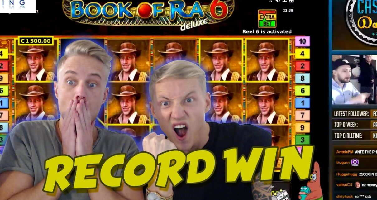 tape WIN 6 euro bet BIG WIN – Book of Ra 6 HUGE WIN Drunkstream epic reactions
