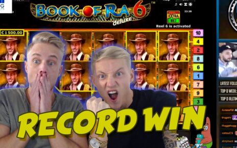 tape WIN 6 euro bet BIG WIN – Book of Ra 6 HUGE WIN Drunkstream epic reactions